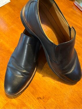 SamuelHubbard Men's Black Leather Slip-On Loafers Sz 12